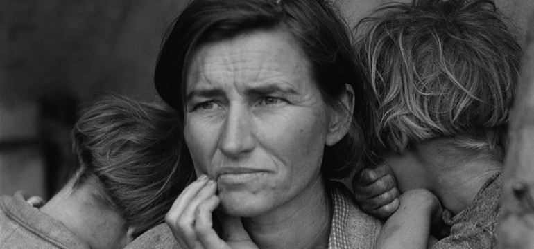"Migrant Mother" von Dorothea Lange